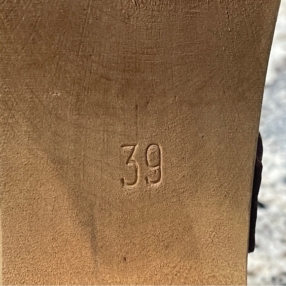 MIA Elsa Swedish Clogs Leather Wooden Heel Burgundy | EU 39 US 8.5 9 - Picture 8 of 8